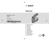 Bosch PTK 3,6 LI Original Instructions Manual