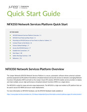 Juniper NFX350 Quick Start Manual