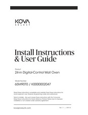 Kova K0000002047 Install Instructions & User Manual