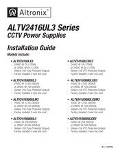 Altronix ALTV2416300ULCBM3 Installation Manual