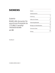 Siemens 7XV5650-0CA00/BB Manual