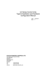 STATUS SCIENTIFIC CONTROLS LC8 Installation And Hardware Configuration Manual