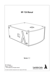 Lambda Labs MF-15A Manual
