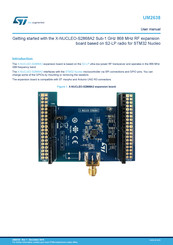 ST X-NUCLEO-S2868A2 User Manual
