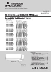 Mitsubishi Electric CITY MULTI PKFY-P25VLM-ET Technical & Service Manual