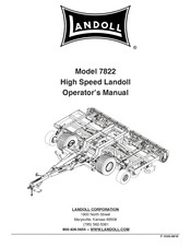 Landoll 7822 Series Operator's Manual