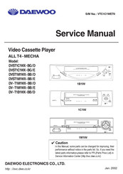 Daewoo DVST1M1WX-BB/E Service Manual