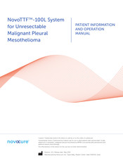 novocure NovoTTF-100L Patient Information And Operation Manual