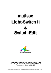 Artistic Licence matisse Light-Switch II User Manual