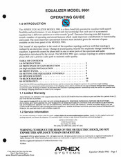 Aphex 9901 Operating Manual