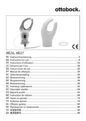 Otto Bock 8K27 Instructions For Use Manual