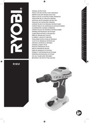 Ryobi R18VI Original Instructions Manual