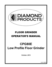Diamond Products CPG80E Operator's Manual