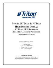 TDL Triton FT5 Series Replacement Procedure