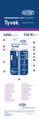 Du Pont Tyvek Labo CHF7 Instructions For Use Manual