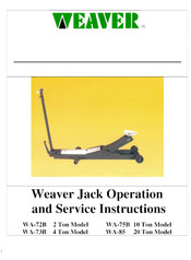 Weaver WA-75B Operation And Service Instructions Manual