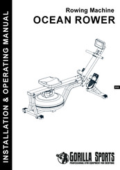 gorilla sports OCEAN ROWER Installation & Operating Manual