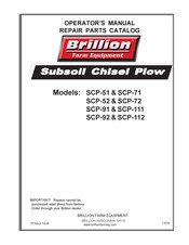 Landoll Brillion SCP-111 Operator's Manual