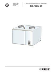 Nibe FLM 40 Installation And Maintenance Instructions Manual