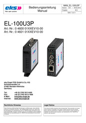 Eks EL-100U3P Series Manual