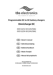 tbs electronics Omnicharge OCD12/24-30 Owner's Manual