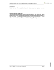Titan Logix TD80 Product Manual