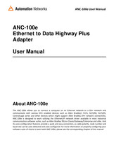 Automation Networks Highway Plus ANC-100e User Manual