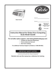 Globe GLS30 Instruction Manual