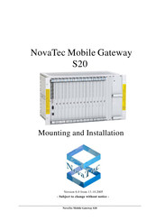 NovaTec NMG S20 Mounting And Installation