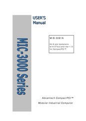 Advantech CompactPCI MIB-3081A User Manual