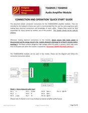 Nxp Semiconductors TDA8920 Quick Start Manual