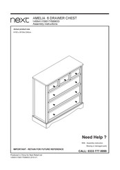 Next AMELIA 589633 Assembly Instructions Manual