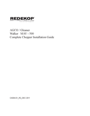 REDEKOP MAV-500 Installation Manual