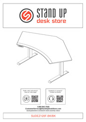 Stand Up Desk Store SUDEZ120F-BK/BK Manual