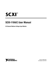 National Instruments SCXI-1104/C User Manual