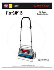 BETCO FiberCAP 15 Operator's Manual