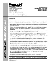 Whelen Engineering Company TA165NF1 Installation Manual