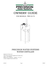 Precision PWS 45-75 Owner's Manual