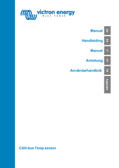Victron energy CAN-bus Temp sensor Manual