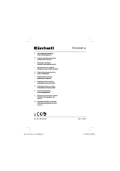 EINHELL TC-CG 3,6/1 Li Original Operating Instructions