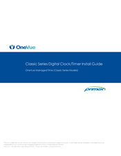 Primex OneVue Classic Series Install Manual
