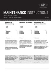 Bitzer F600 Maintenance Instructions Manual