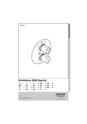 Grohe Grohtherm 2000 Special 19 417 Installation Manual