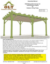 OLT OLM Retractable Canopy Assembly Manual