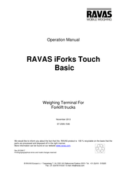 Ravas iForks Touch Operation Manual