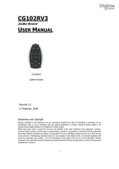CityGrow CG102RV3 User Manual