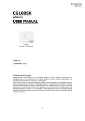 CityGrow CG100SK User Manual
