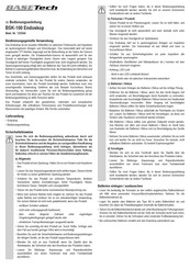 BASETech BSK-100 Operating Instructions Manual