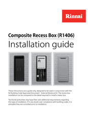Rinnai Composite Recess Box Installation Manual