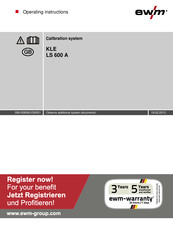 EWM LS 600 A Operating Instructions Manual